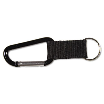 Advantus Carabiner Key Chains, Split Key Rings, Aluminum, Black, 10-pack freeshipping - TVN Wholesale